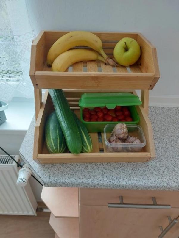 Portafrutta A Ripiani Alzata Per Dolci 3 Piani - Girevole A 360°, In Acciaio Nero Per Frutta E Dessert Portafrutta A Piani