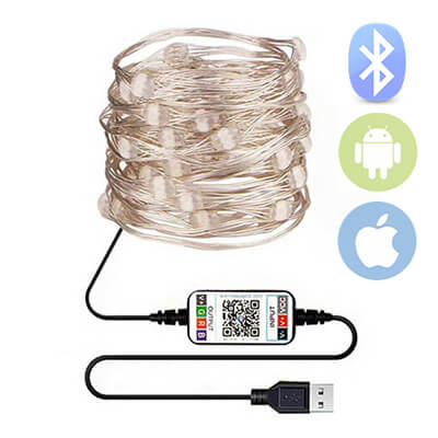 Комплект умни коледни LED лампи