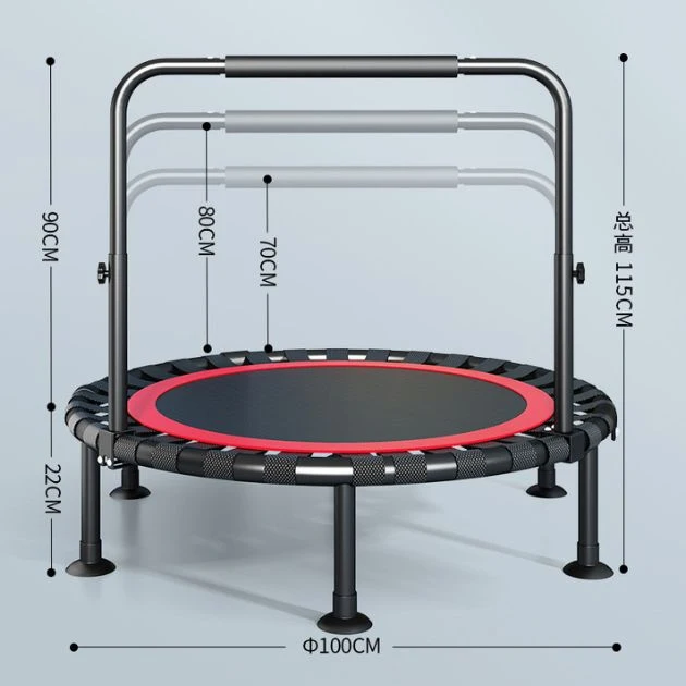 BouncePro™ skládací trampolína s nastavitelným madlem