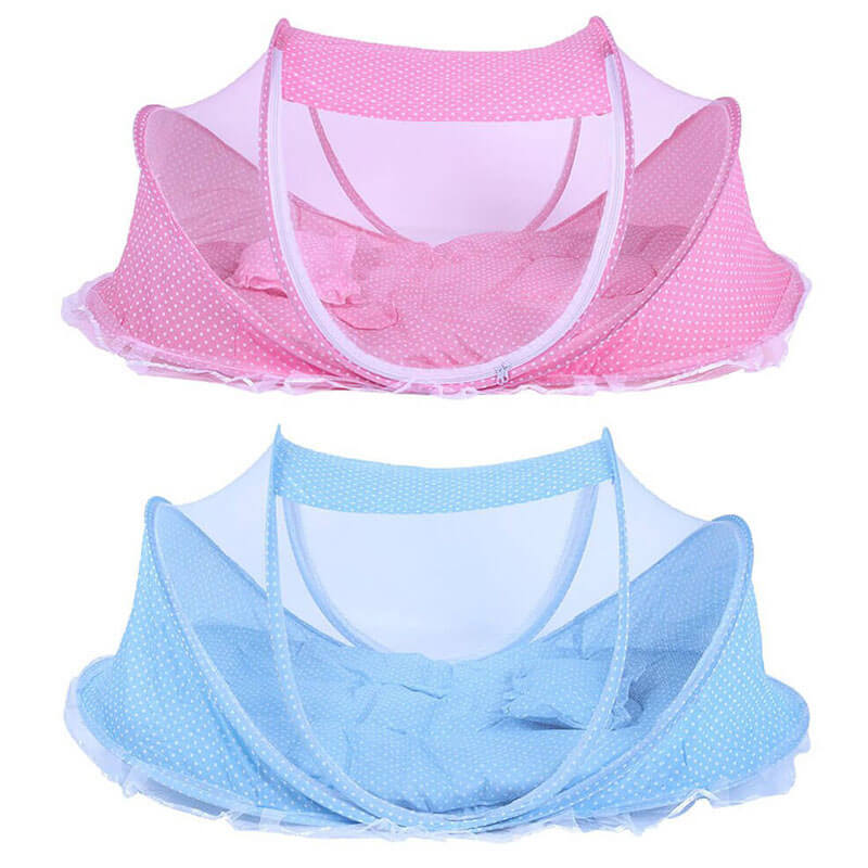 Dětská skládací postýlka ComfyDots