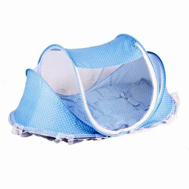 Dětská skládací postýlka ComfyDots