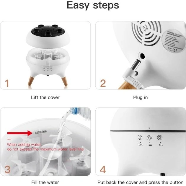 JellyMist™ designový LED difuzér a zvlhčovač s motivem medúzy