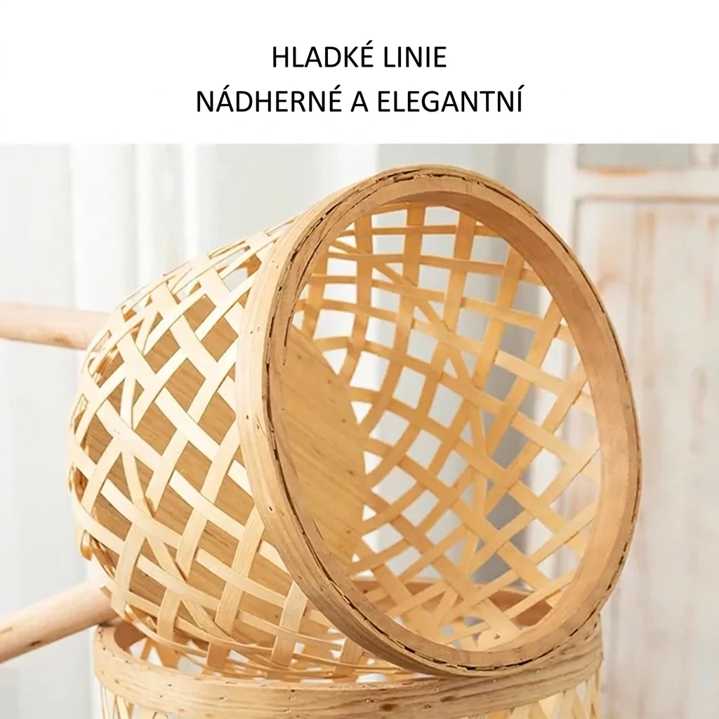 RattanBloom™ 3dílná stojací sada květináčů