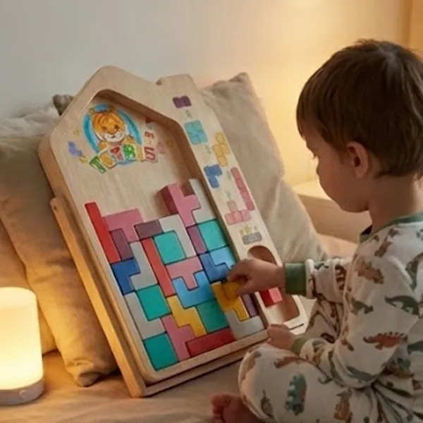 Dětská dřevěná bloková hra TetriWood™