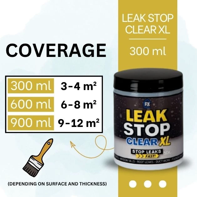 Vodotěsný tmel Leak Stop Clear XL