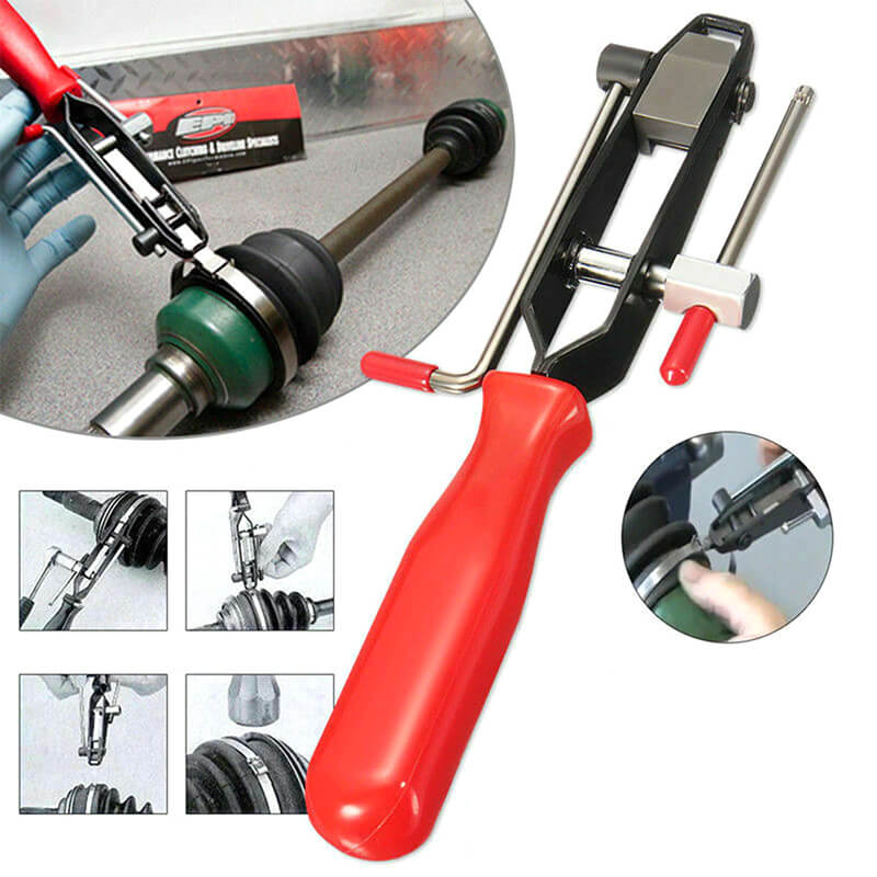 CV boot clamp banding tool