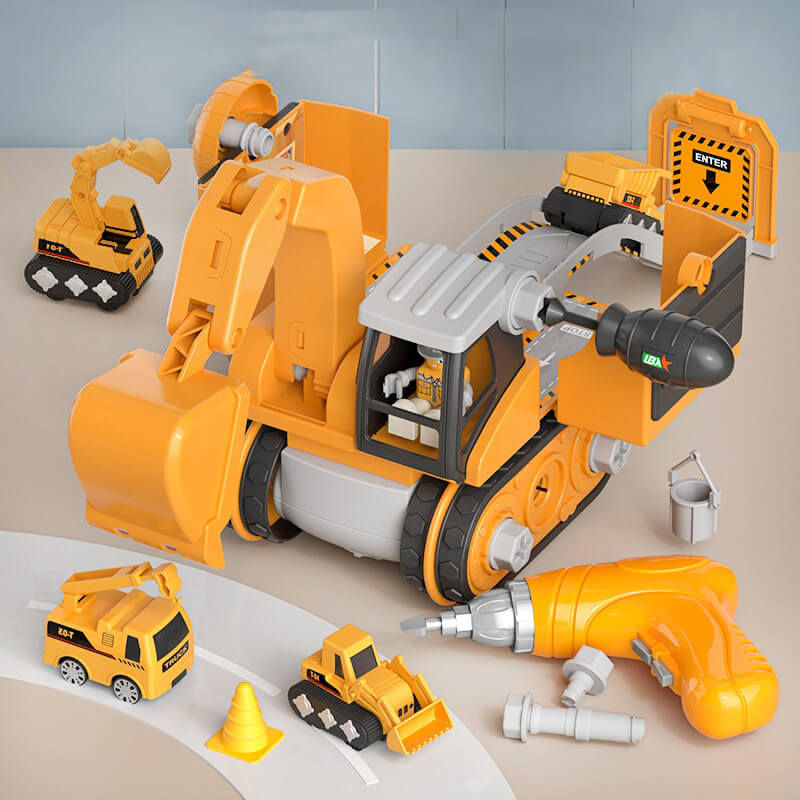 Excavator toy set Constructy