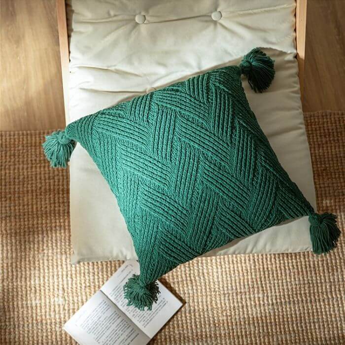 knitted cushion covers