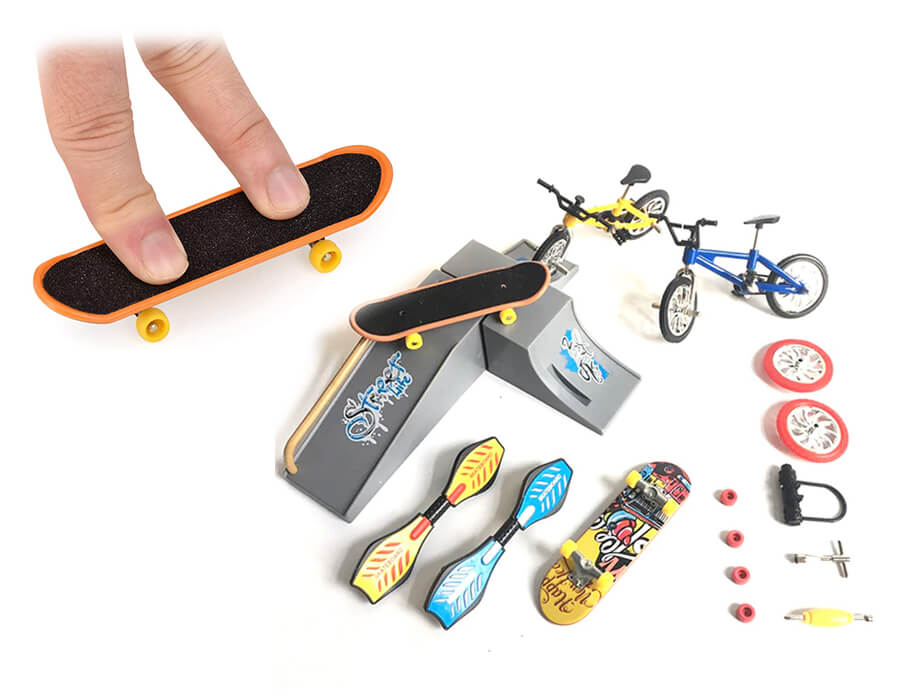 Mini finger skateboarding set Nollie