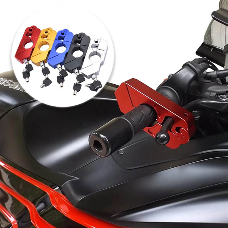 Motorcycle handlebar lock MotoGuard