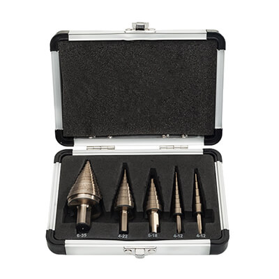Step drill bit set UniDrill