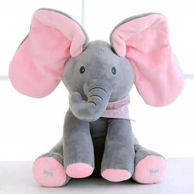 Éléphant en peluche Snippy
