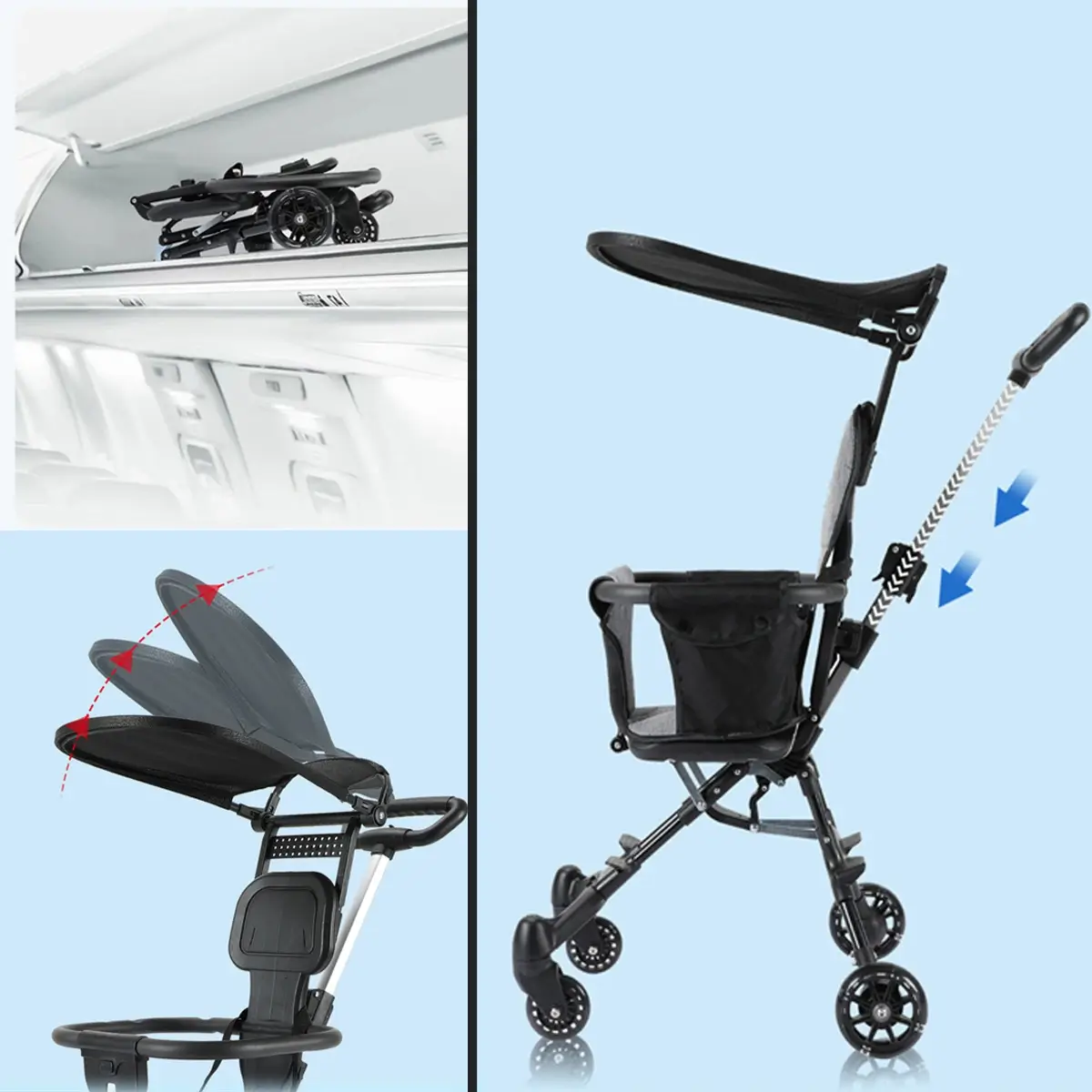 BabyStar™ Mini πτυσσόμενο καροτσάκι μωρού