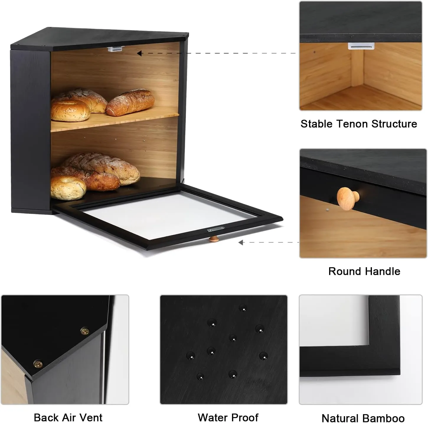 CornerPantry™ διπλό κουτί ψωμιού γωνιακό