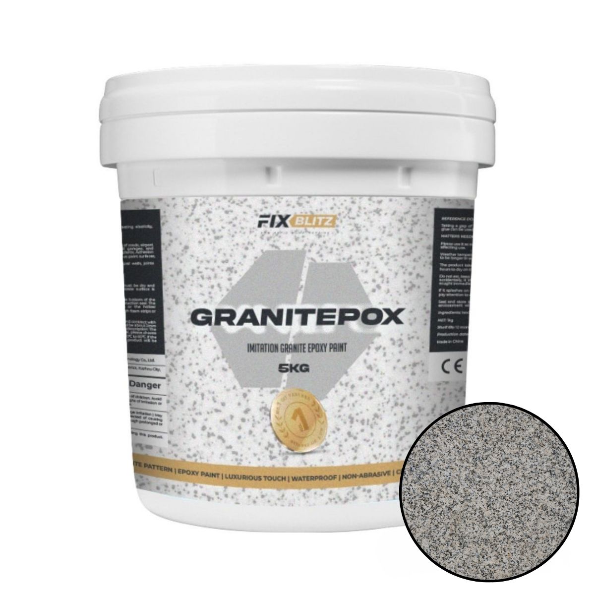 GRANITEPOX™ εποξειδικό χρώμα απομίμησης γρανίτη (5 kg)