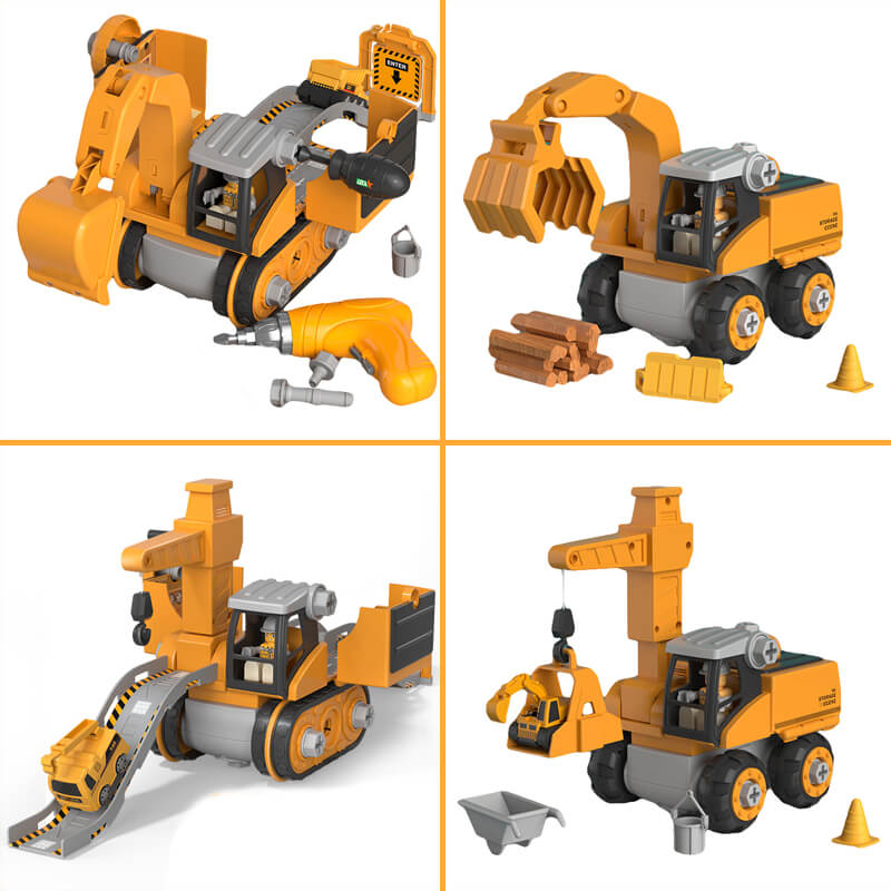 Παιχνίδι σετ με εκσκαφείς Constructy