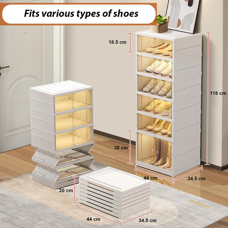 Αναδιπλούμενη ντουλάπα παπουτσιών ShoeMaster™ (6 επίπεδα)