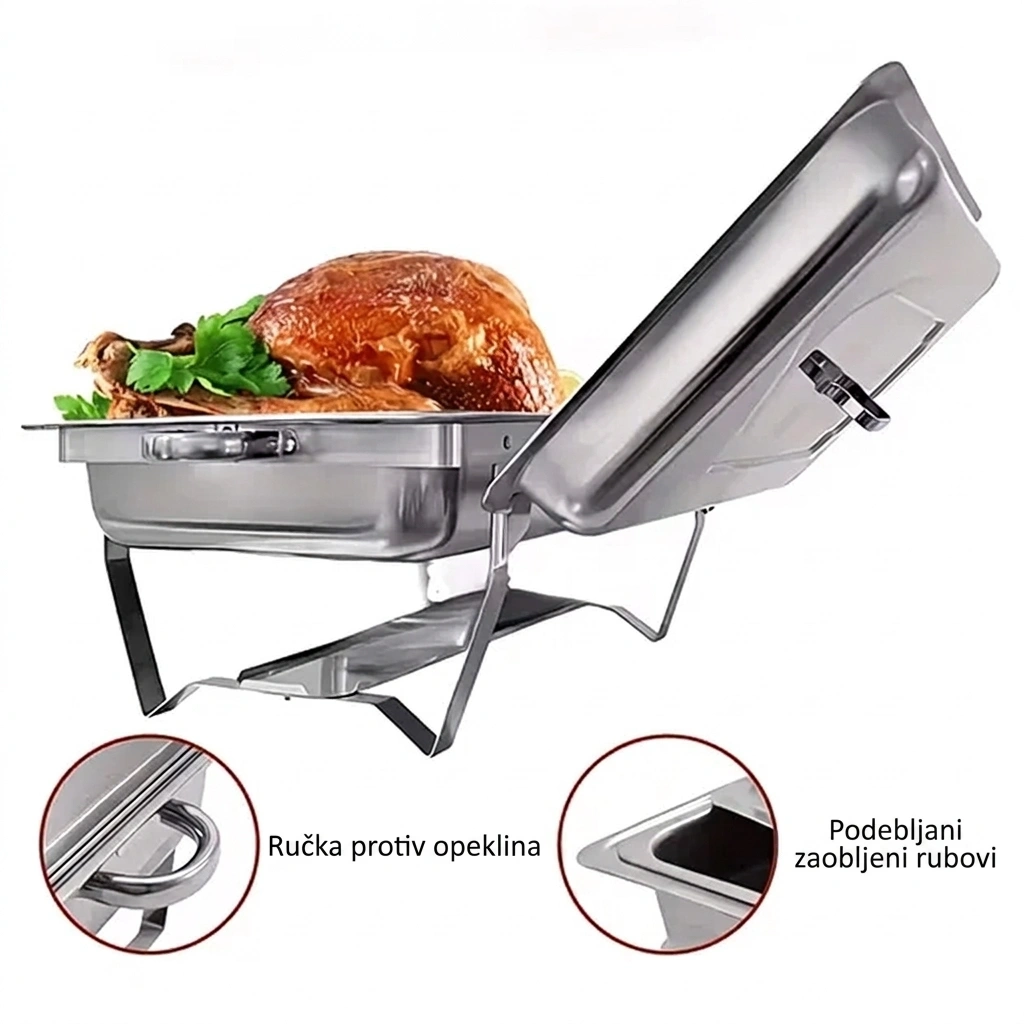 BuffetPro™ dvostrana chafing posuda