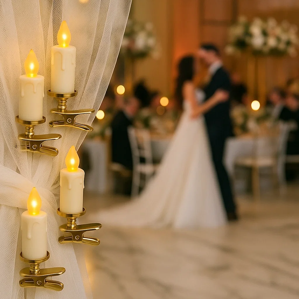 CandleTree™ LED svijeće za božićno drvce s kopčom - pakiranje od 10 komada