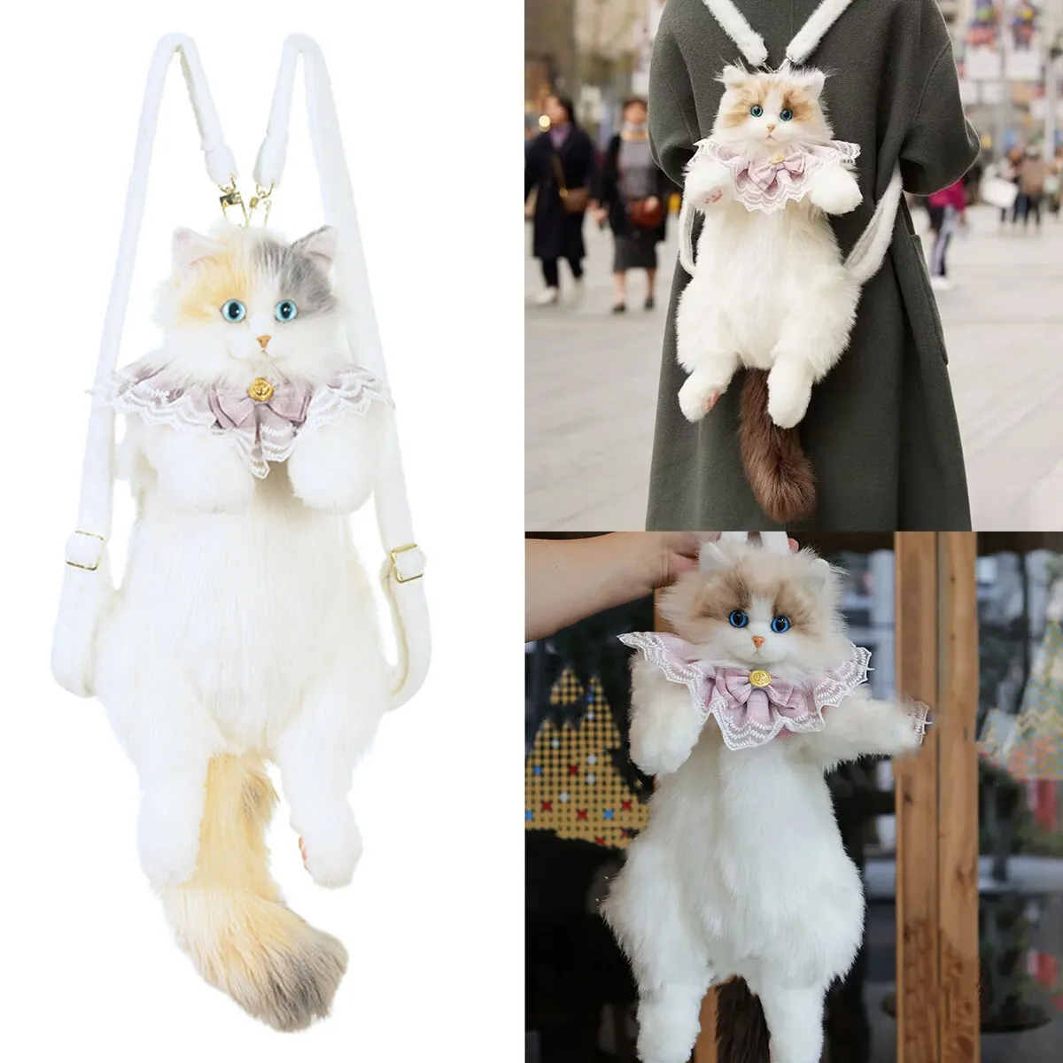 CatPack™ ruksak s realističnim dizajnom mačke