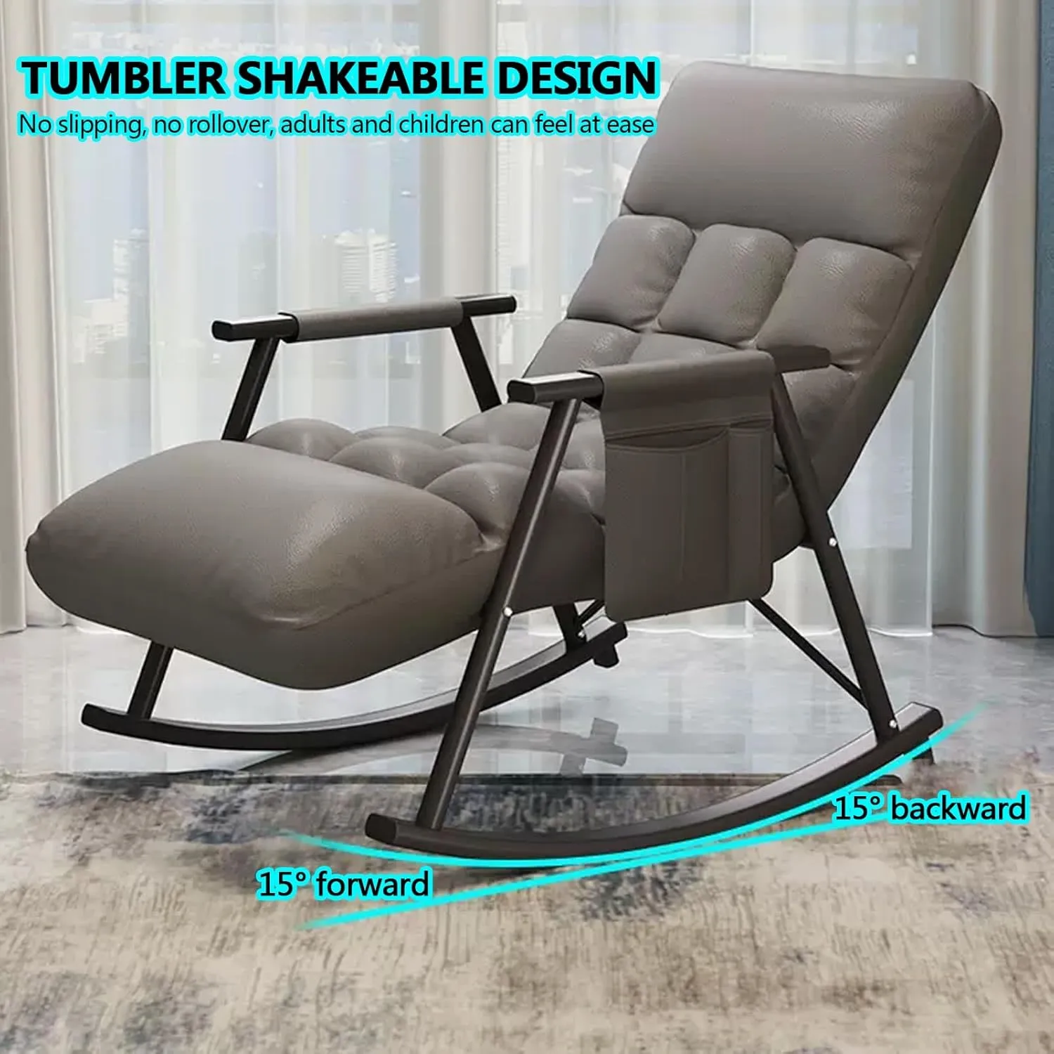 LoungeGlide™ podesiva ljuljačka stolica s jastučićima