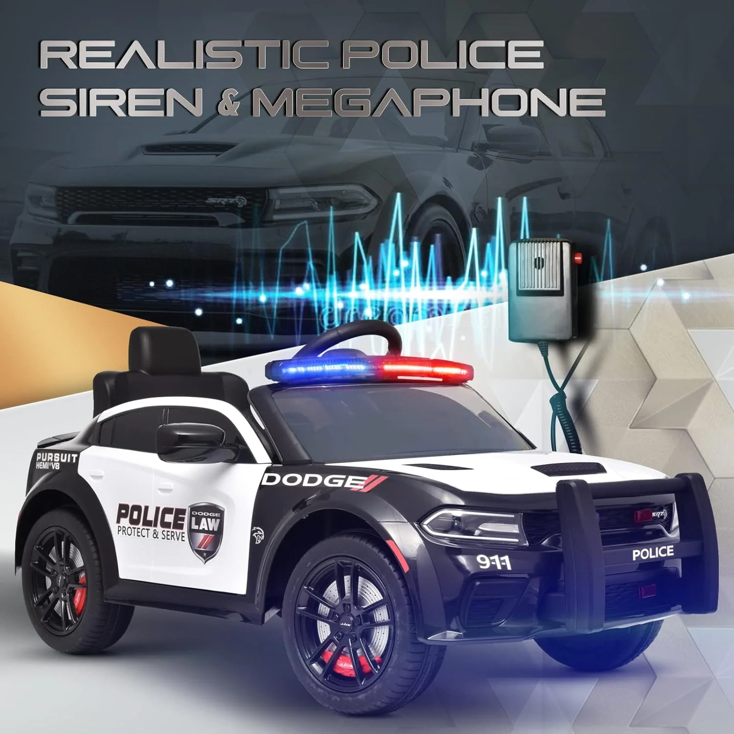 MiniPatrol™ Električni policijski automobil za djecu