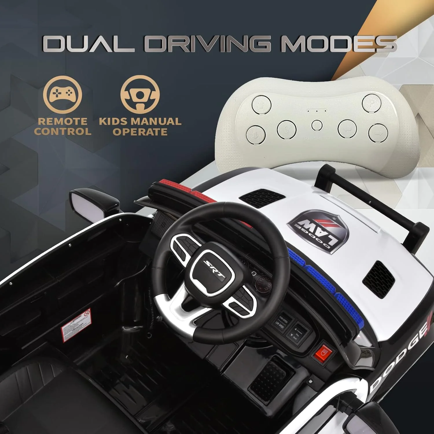 MiniPatrol™ Električni policijski automobil za djecu