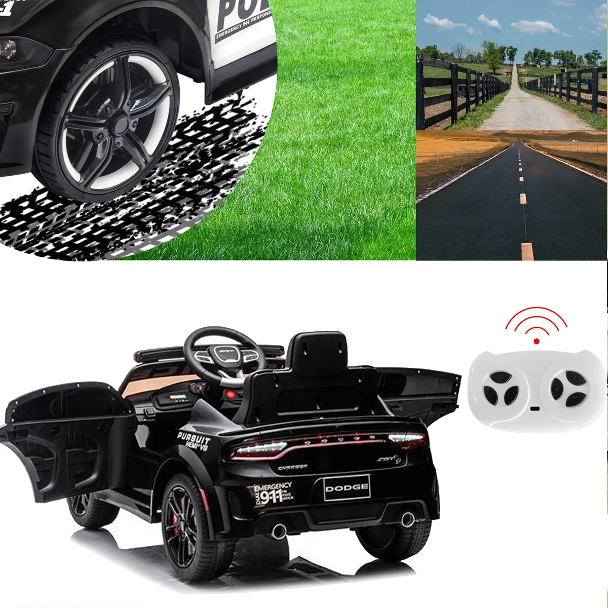 MiniPatrol™ Električni policijski automobil za djecu