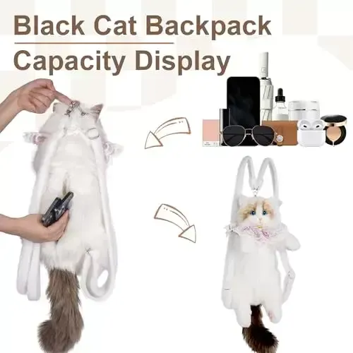 CatPack™ valósághű macska design hátizsák
