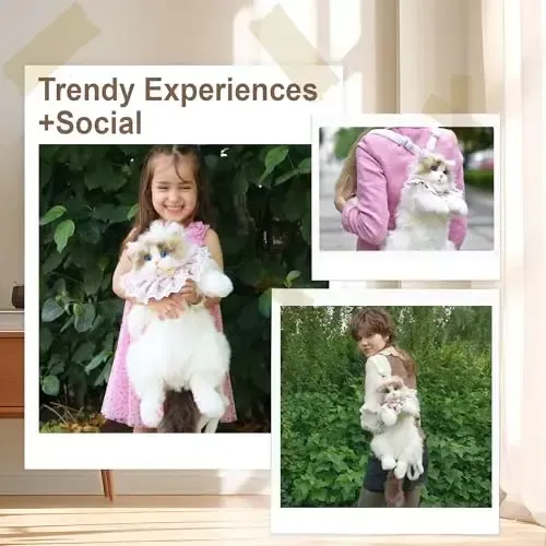 CatPack™ valósághű macska design hátizsák