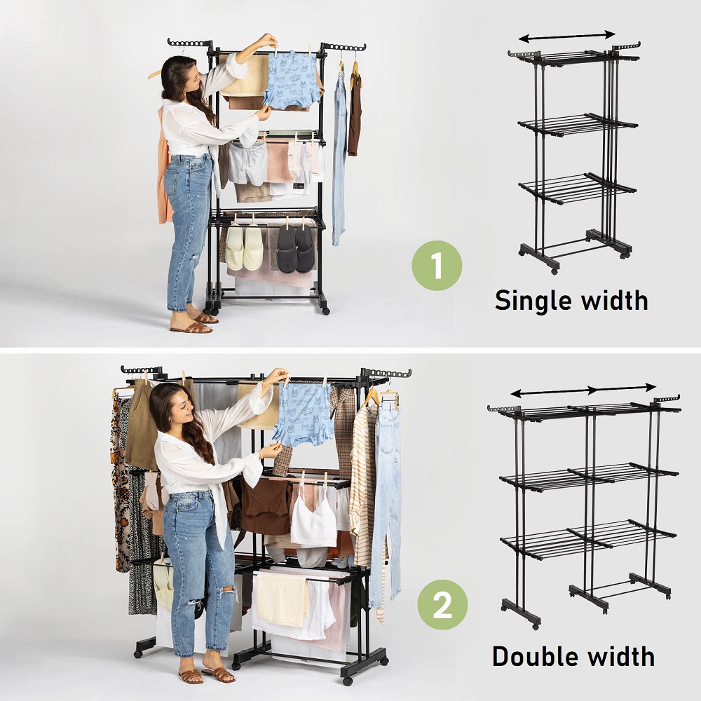 DryMAX™ 4 szintes, bővíthető álló ruhaszárító
