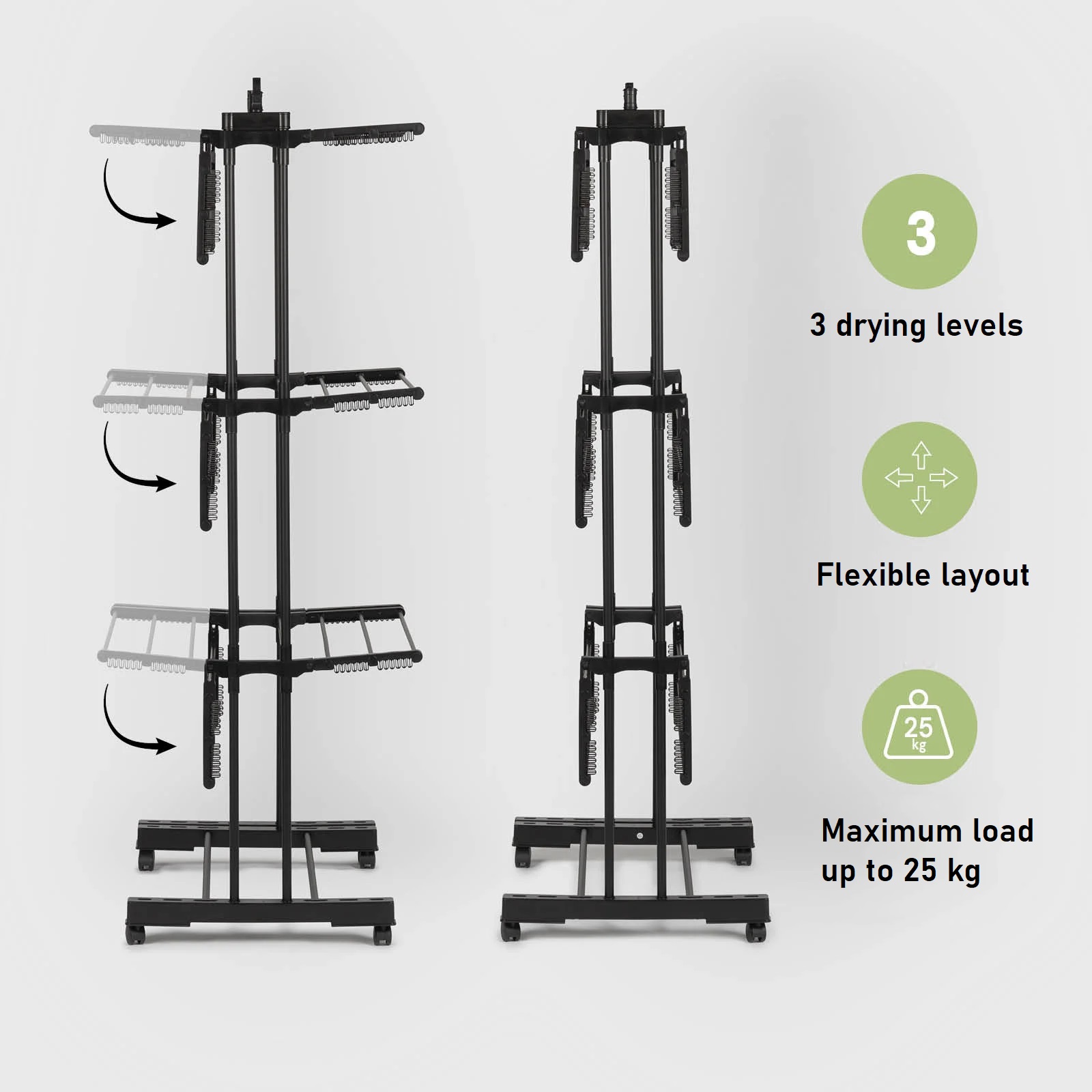 DryMAX™ 4 szintes, bővíthető álló ruhaszárító