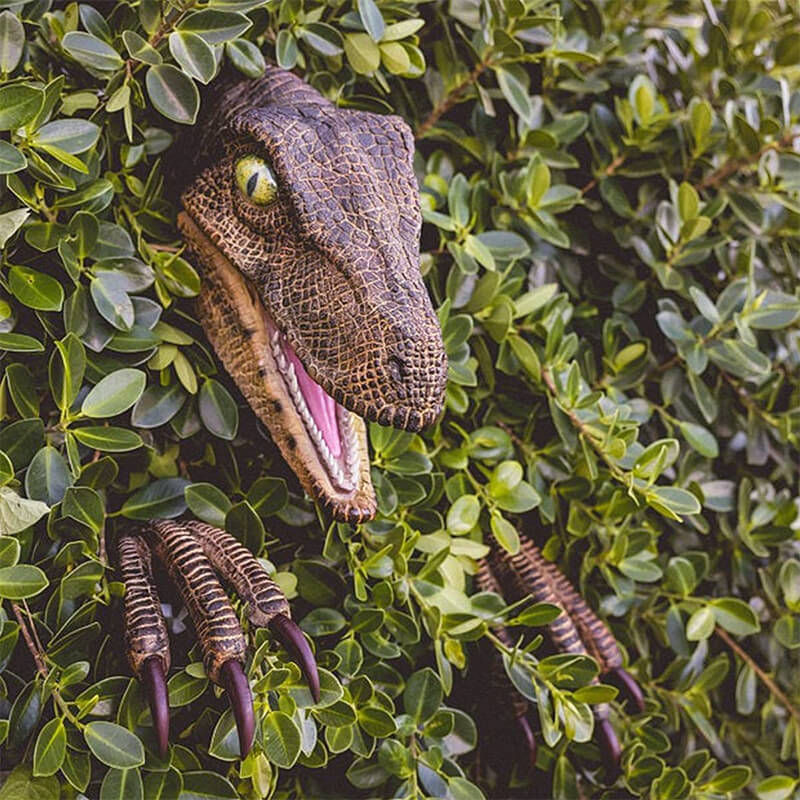 Falra szerelhető dinoszaurusz szobor
