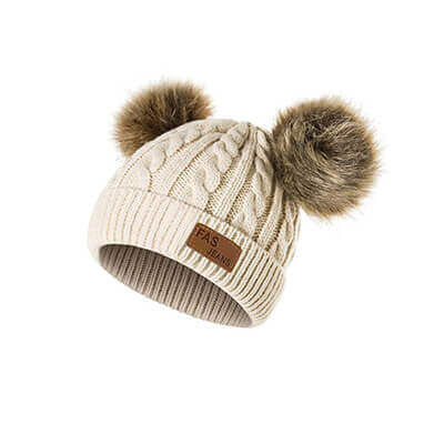 FluffyChic téli gyerek sapka 
