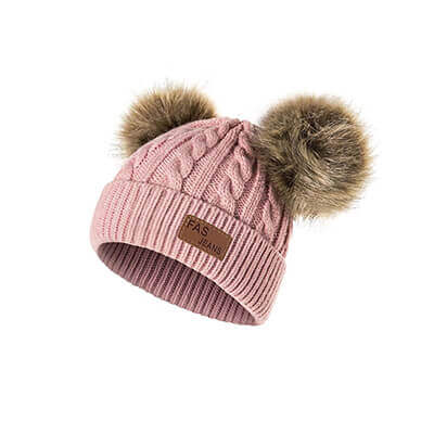FluffyChic téli gyerek sapka 