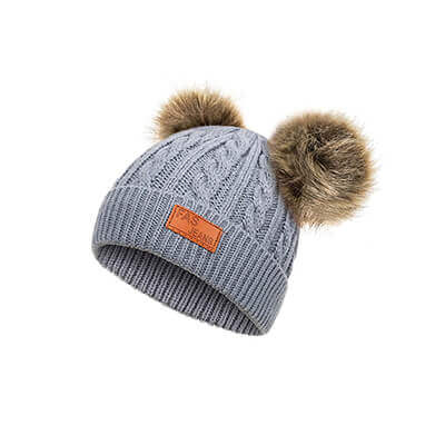 FluffyChic téli gyerek sapka 