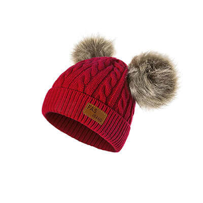 FluffyChic téli gyerek sapka 