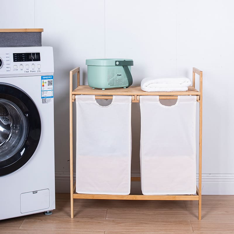 Laundrie™ dupla kihúzható bambusz szennyestartó