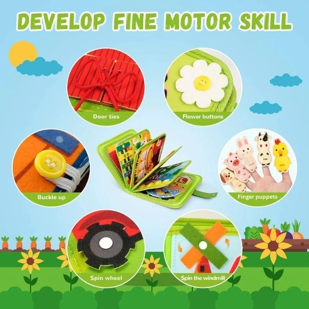 LittleFarmer™ gyerek Montessori farm könyv