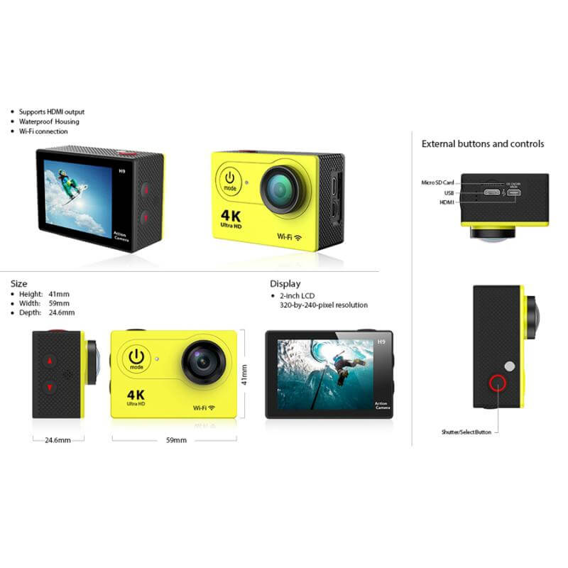 Prémium 4K-os sportkamera
