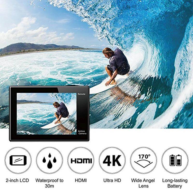 Prémium 4K-os sportkamera