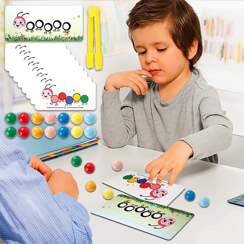 SmartKids színes gyöngyök összeillesztős játék