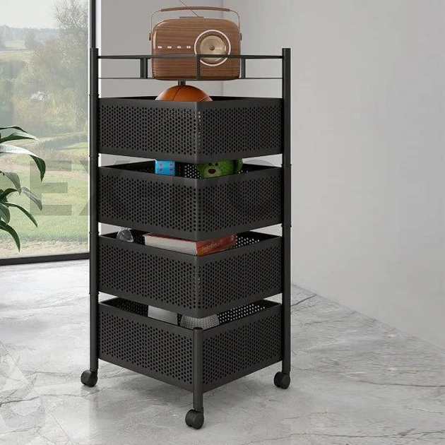 SpinRack™ forgatható állvány kocsi - 4 szint