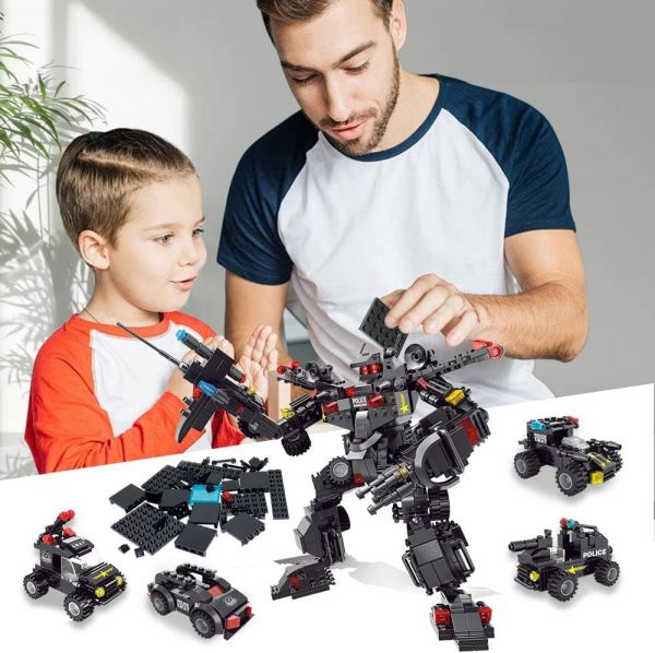 SupremeForce™ rendőrségi egység építőkocka készlet - 585 db