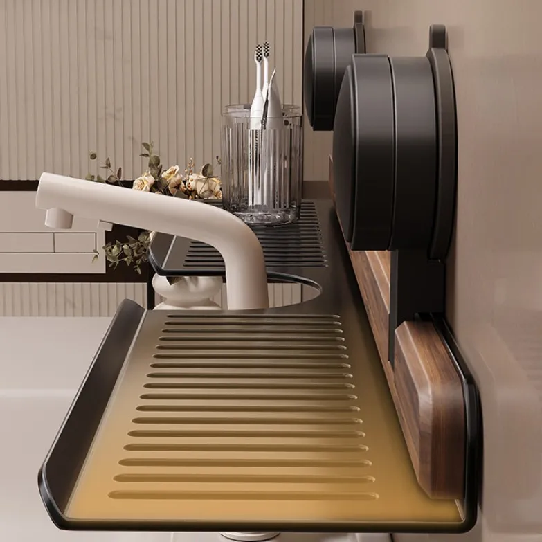 TapRack™ falra szerelhető polc vákuumos tapadókorongokkal csaphoz
