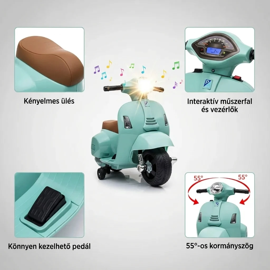 Vespeon™ gyerek elektromos roller