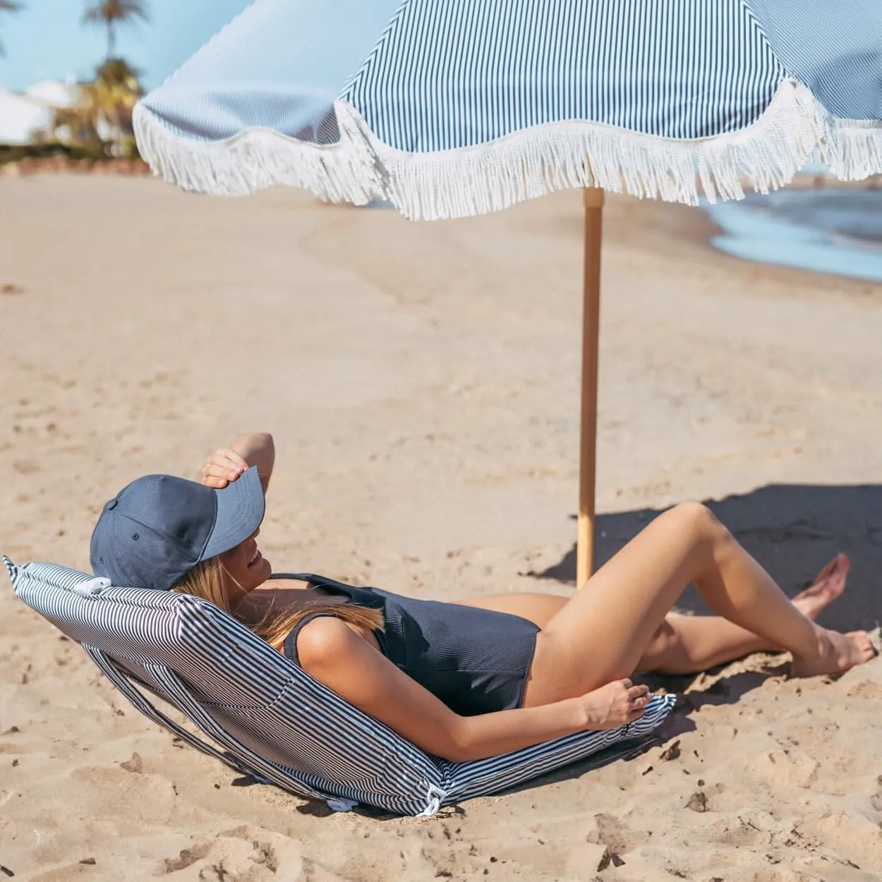 BECHAIR™ składane tapicerowane oparcie plażowe