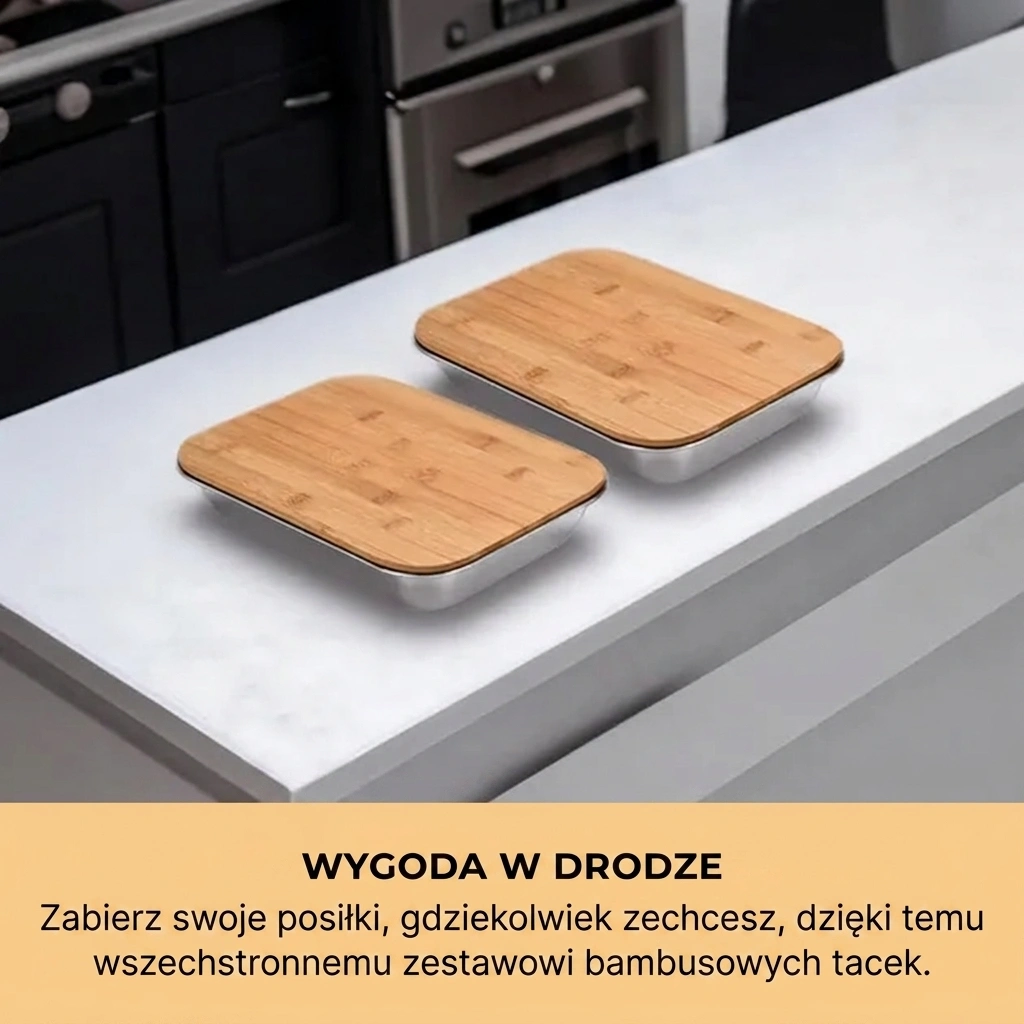 ChopStar™ tablica do krojenia z bambusa z szufladami