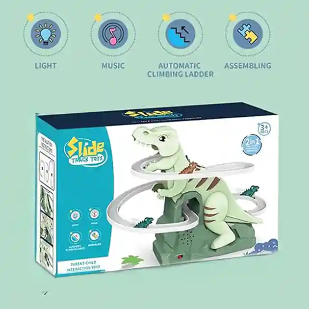 DinoSlide™ dziecięca elektryczna zjeżdżalnia dinozaura