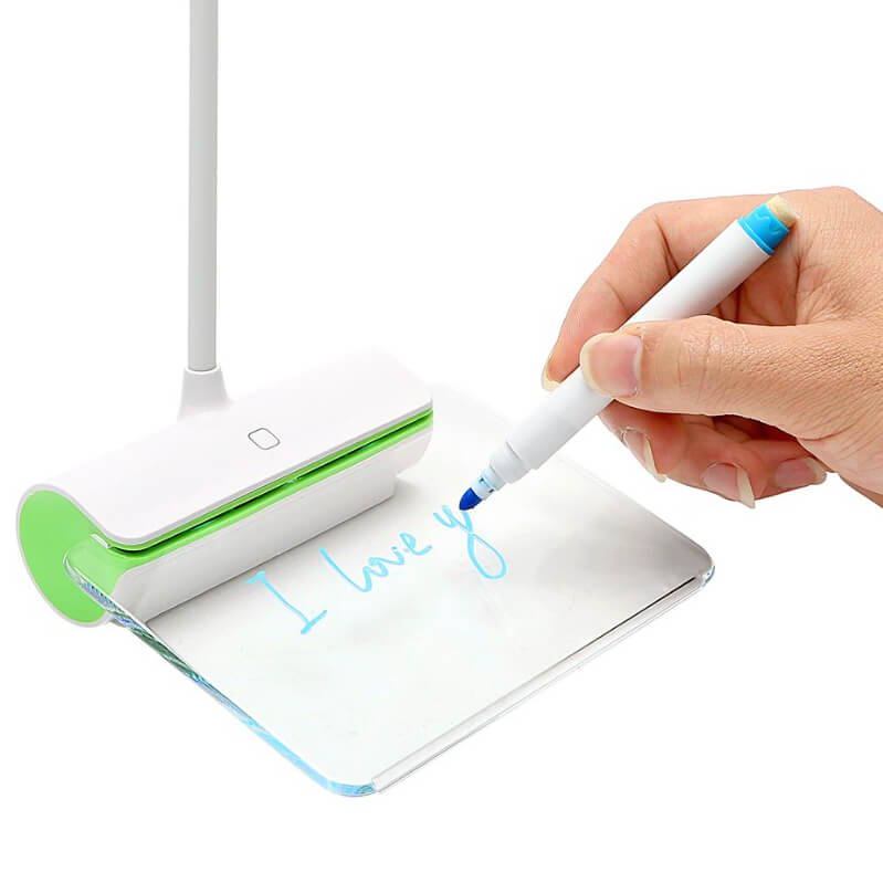 Lampka LED z tablicą na notatnik